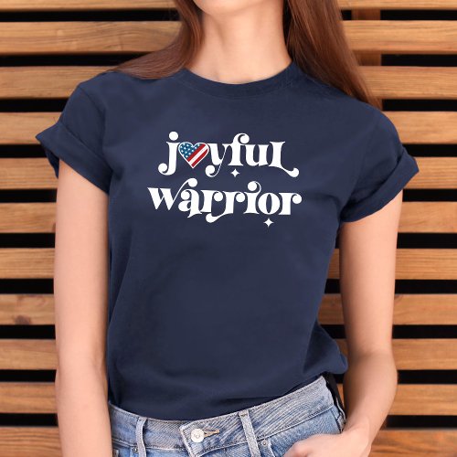 Election 2024 Kamala Joyful Warrior USA Heart Flag Tri_Blend Shirt