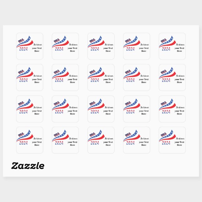 Election 2024  square sticker (Sheet)