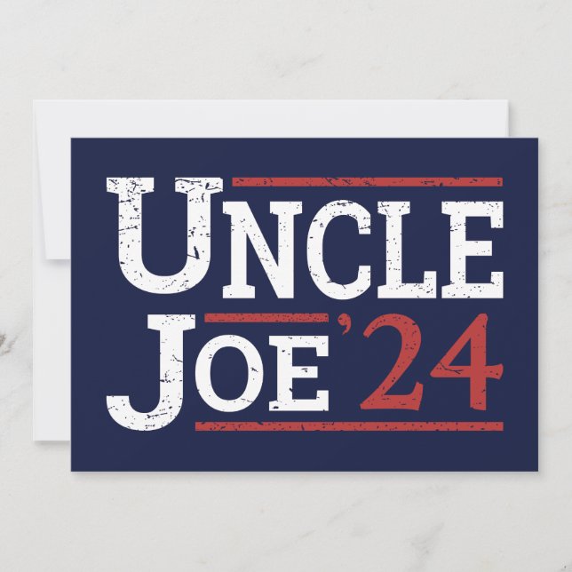 Election 2024 - Uncle Joe I Invitation (Front)