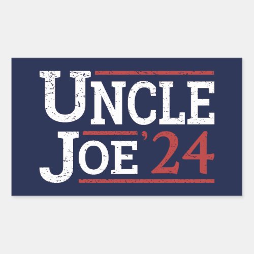 Election 2024 _ Uncle Joe I Rectangular Sticker