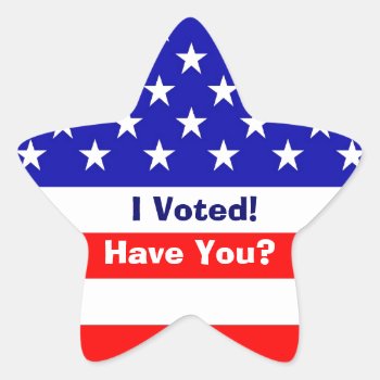 Election American Flag Star Stickers by mvdesigns at Zazzle
