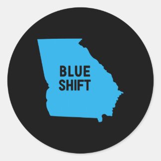 Election Biden Harris - Blue Shift Georgia  Classic Round Sticker