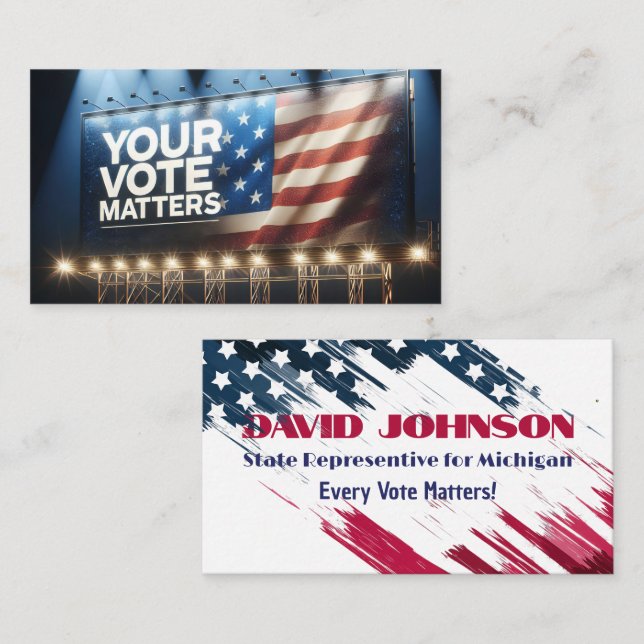 Election Billboard Business Card (Front/Back)