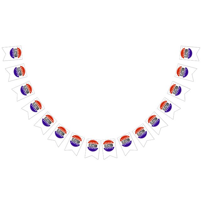 Election Button Bunting Flags (All)