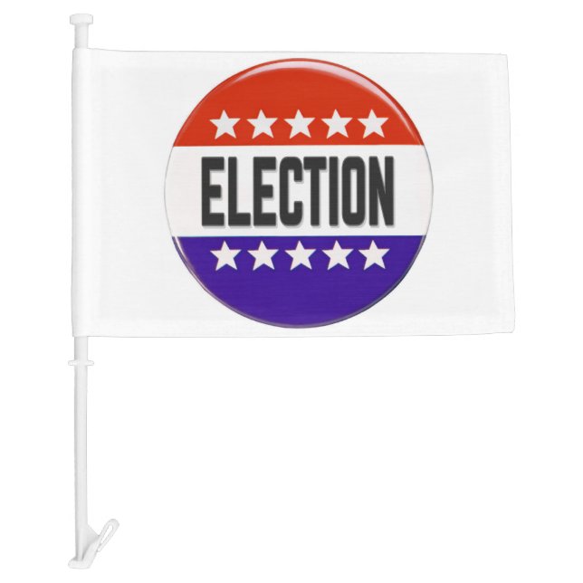 Election Button Car Flag (Front)
