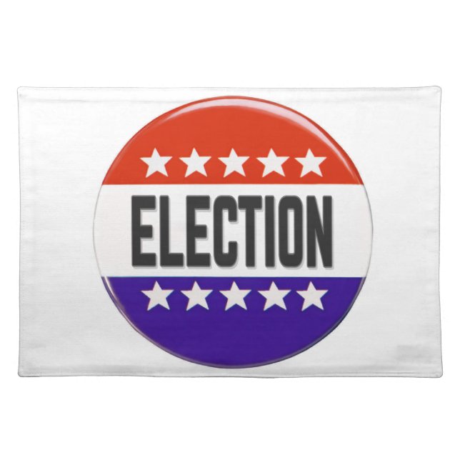 Election Button Cloth Placemat (Front)