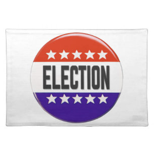 Election Button Cloth Placemat