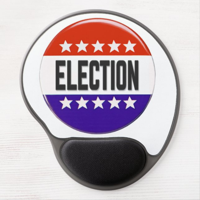 Election Button Gel Mouse Pad (Front)