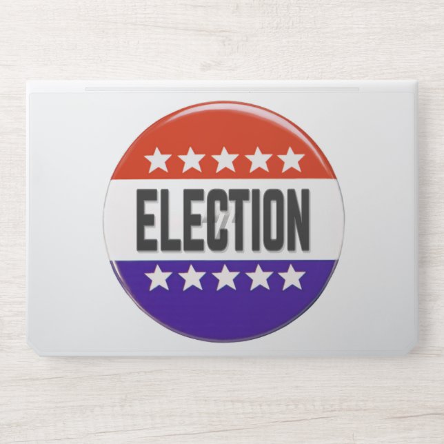 Election Button HP Laptop Skin (Front)