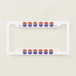 Election Button License Plate Frame