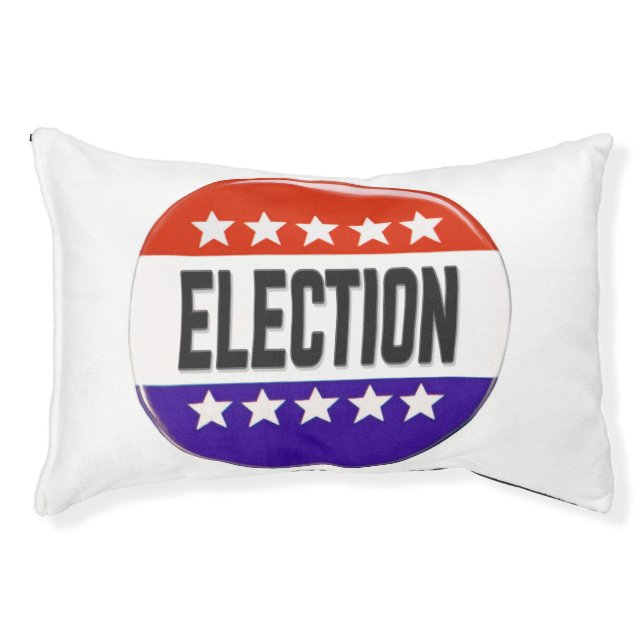 Election Button Pet Bed (Front)