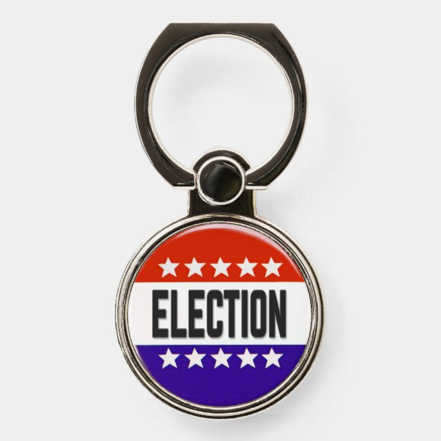 Election Button Phone Ring Stand (Front)