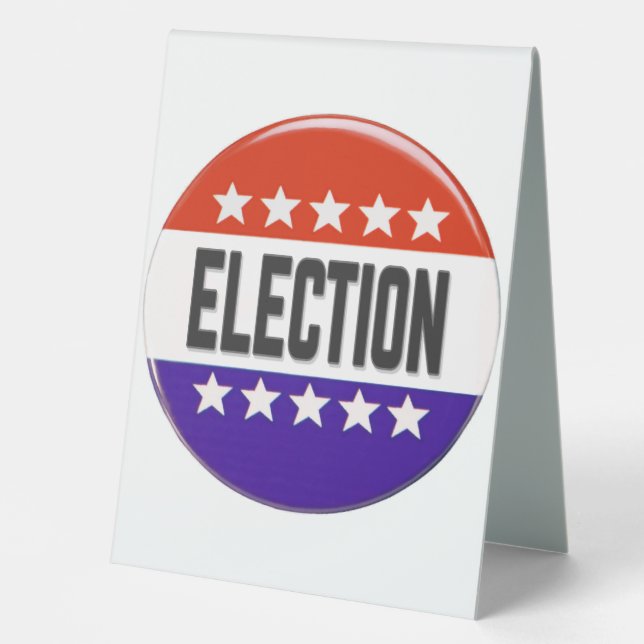 Election Button Table Tent (Front)