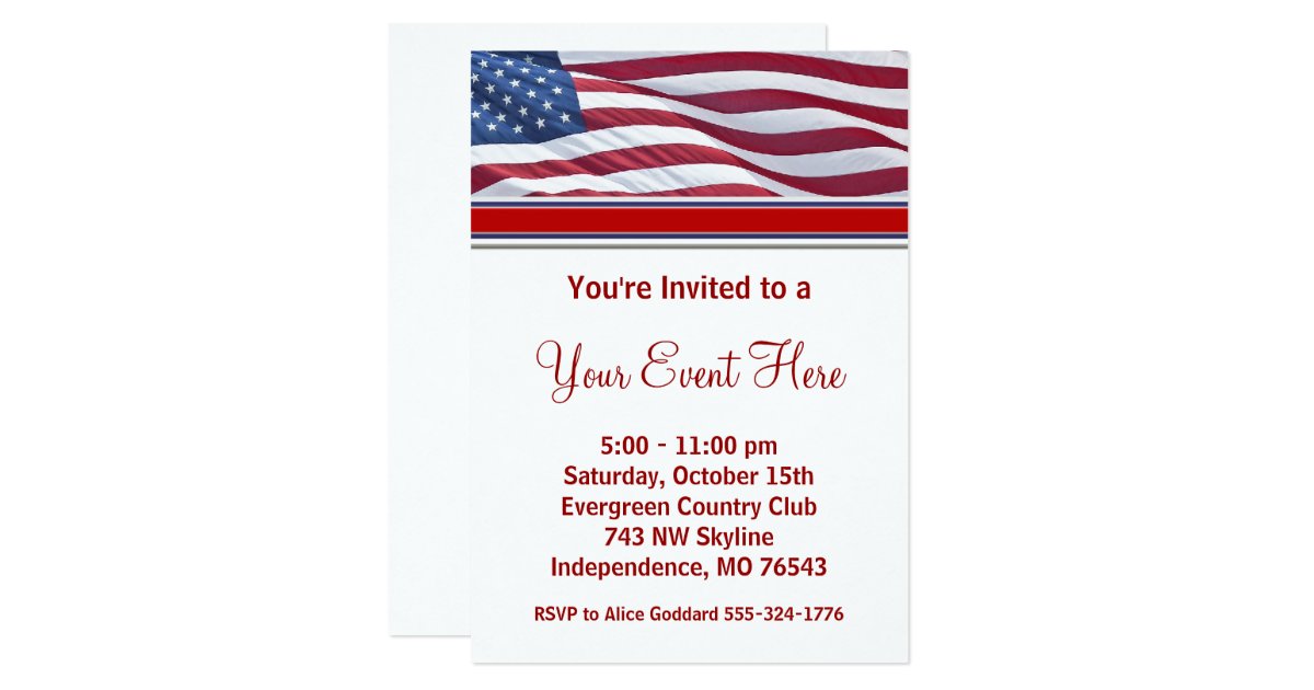 Election Campaign Party Invitations | Zazzle