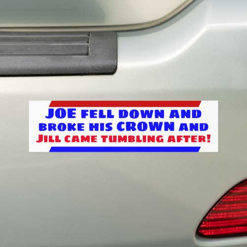 Election campaign presidential 2024 Joe Biden Jill Bumper Sticker