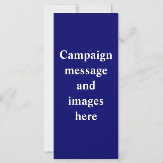 Election Campaign Rack Card Template (Back)