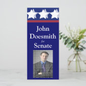 Election Campaign Rack Card Template (Standing Front)