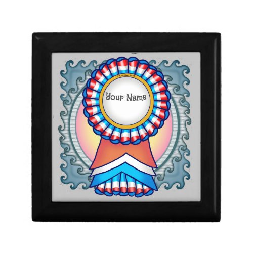 Election Campaign Ribbon custom name Gift Box