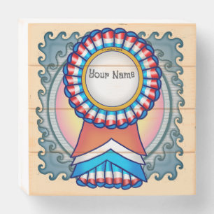 Election Campaign Ribbon  Wooden Box Sign