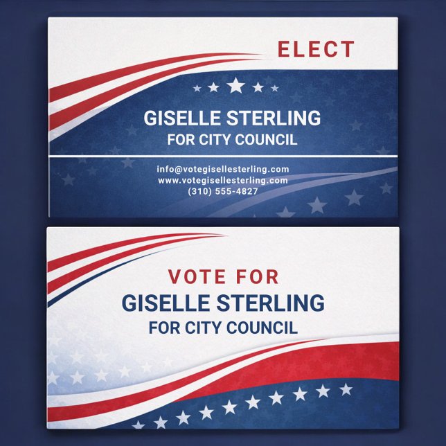 Election Campaign Voter Business Card (Creator Uploaded)