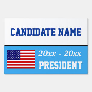 Election campaign yard sign