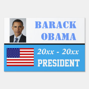 Election campaign yard sign