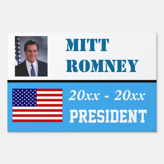 Election campaign yard sign (Front)
