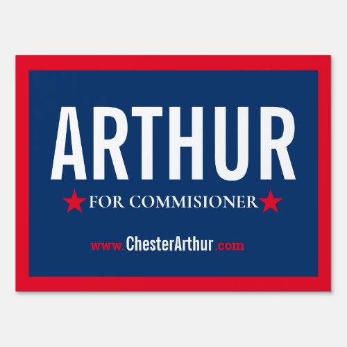 Election Candidate Politician Yard Sign