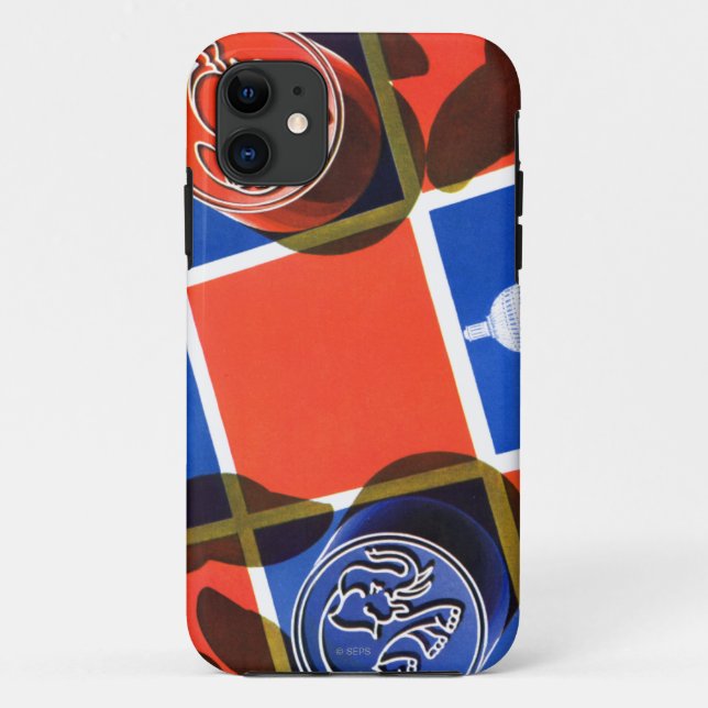 Election Checkerboard Case-Mate iPhone Case (Back)