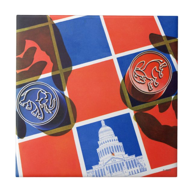 Election Checkerboard Tile (Front)