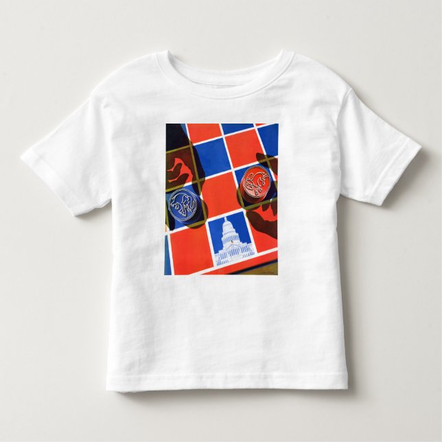 Election Checkerboard Toddler T-shirt (Front)