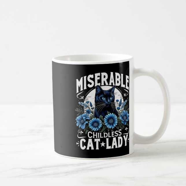 Election Day Cat Ladies Miserable Childless Cat La Coffee Mug (Right)