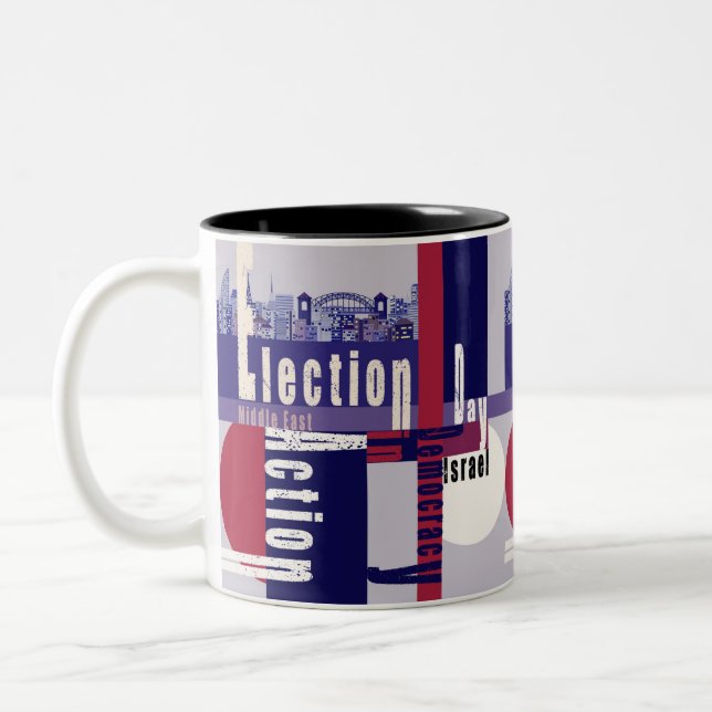 Election Day Two-Tone Coffee Mug (Left)