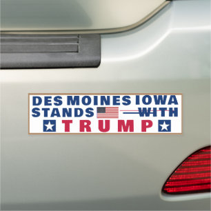Election Day we stand with Trump Car Magnet
