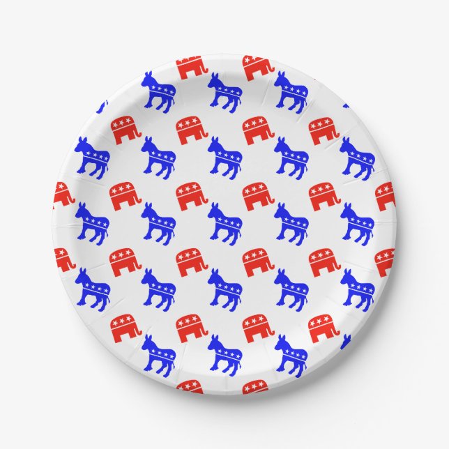 Election Day #zelection Paper Plates (Front)