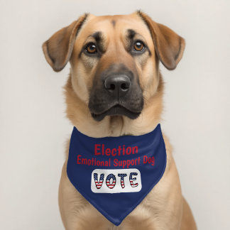 Election Emotional Support – Vote Design Pet Bandana Collar