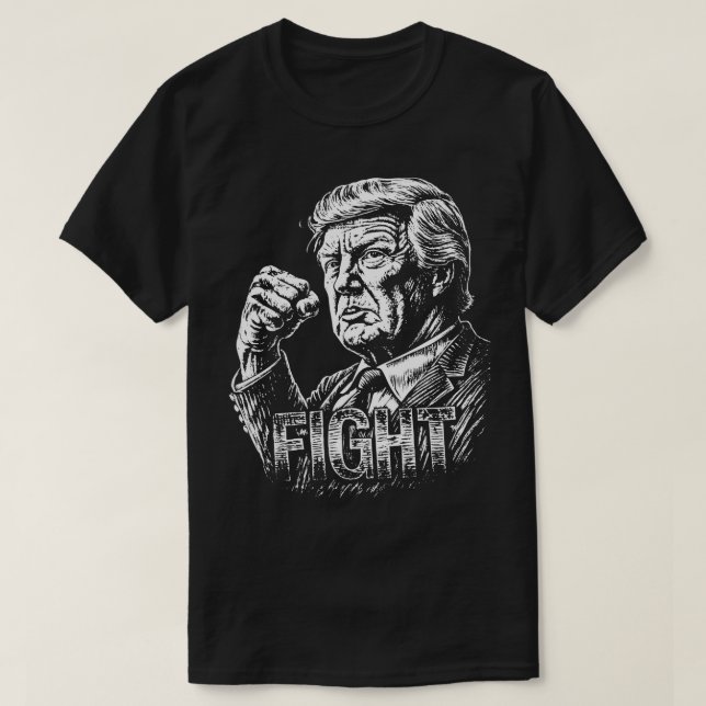 Election Fight Donald American T-Shirt (Design Front)