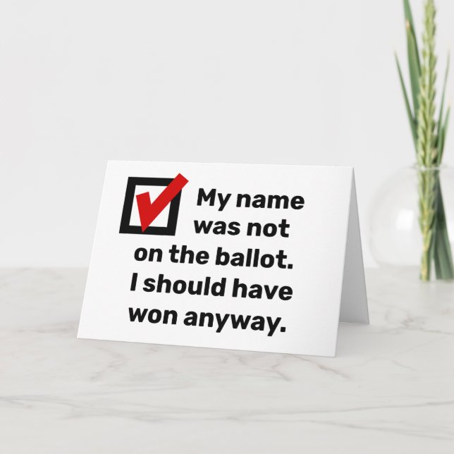 Election Humor 2024 Card (Front)