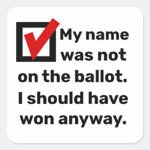 Election Humor 2024 Square Sticker