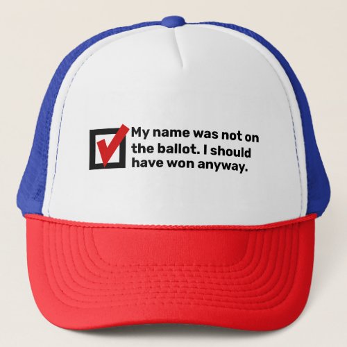 Election Humor 2024 Trucker Hat