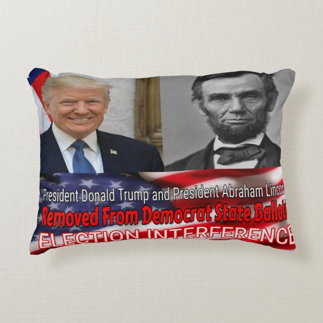 Election Interference Accent Pillow (Front)