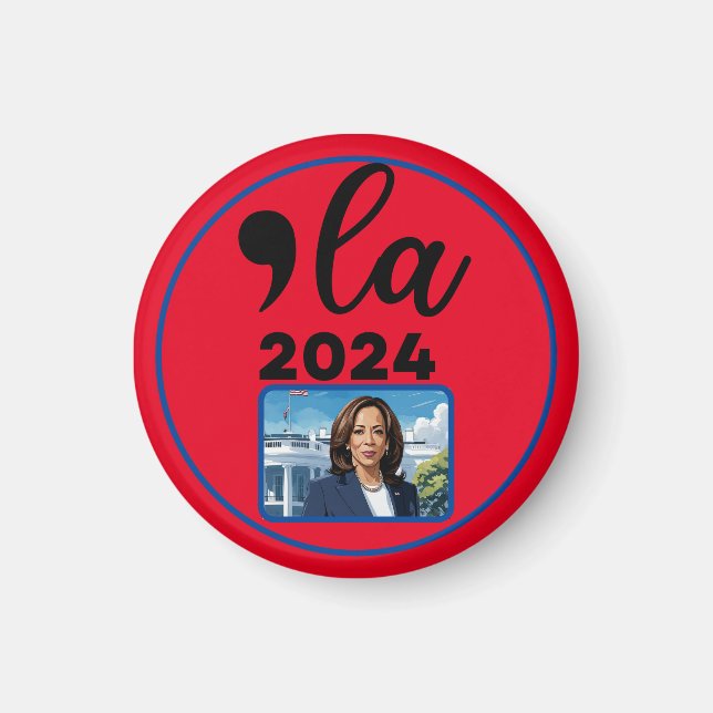 Election Kamala Harris 2024 Funny Anti Trump  Magnet (Front)