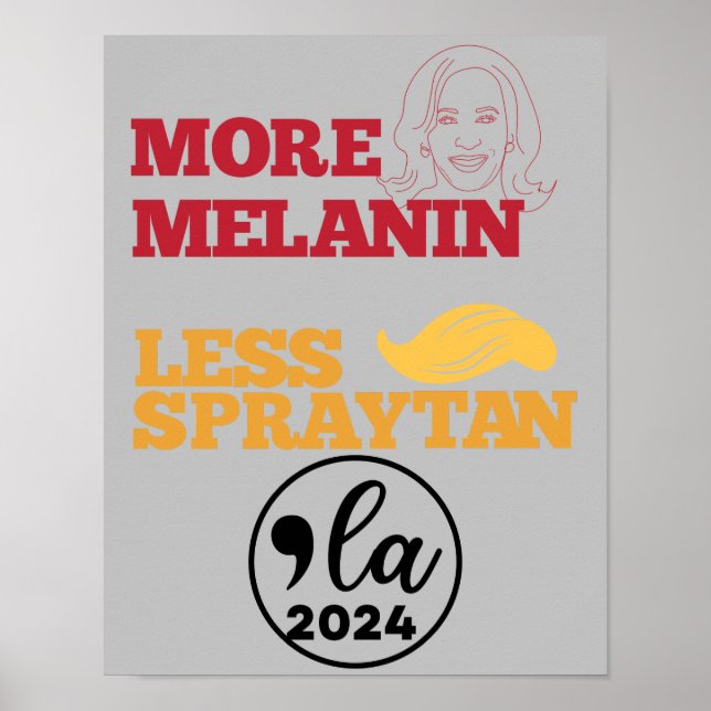 Election Kamala Harris 2024 Funny Anti Trump  Poster (Front)
