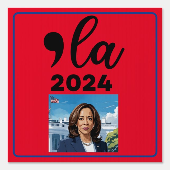 Election Kamala Harris 2024 Funny Anti Trump  Sign (Front)