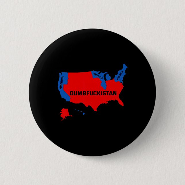 Election Map 2024 United States Of America Dumbfor Button (Front)