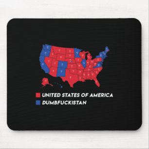 Election Map 2024 United States Of America Dumbfor Mouse Pad
