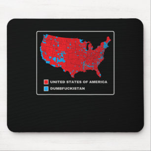 Election Map 2024 United States Of America Dumbfor Mouse Pad