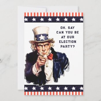 Election Night Party Invitations by partygames at Zazzle