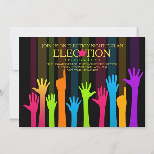 Election Night Vote Count Party Invitation