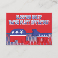 Election Night Watch Party Invitation Patriotic E